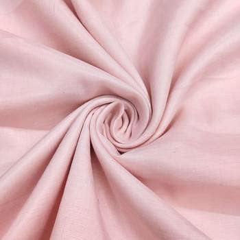 women's baby pink unstitched modal cotton dress material with banarasi dupatta 3