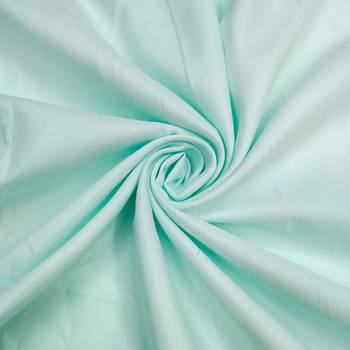 women's sea green unstitched modal cotton dress material with banarasi dupatta 3