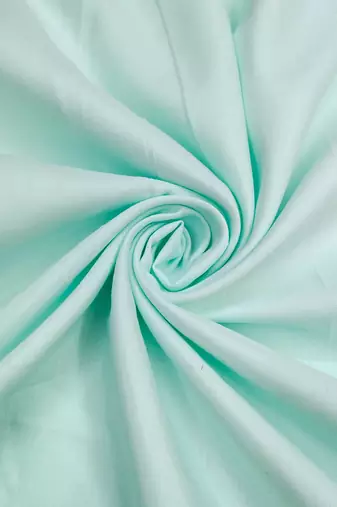 women's sea green unstitched modal cotton dress material with banarasi dupatta