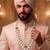 Green kundan necklace for men – traditional wedding jewellery