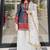 Sky blue heavy natural silk party wear embroidery suit set