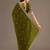 Delightful olive green tissue silk zari and sequins embroidered indian latest design party wear saree