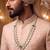 Green kundan necklace for men – traditional wedding jewellery