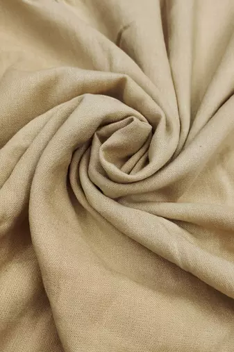 women's beige unstitched pure banarasi cotton dress material with woven dupatta