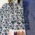 Blue pure cameric cotton party wear embroidery suit set