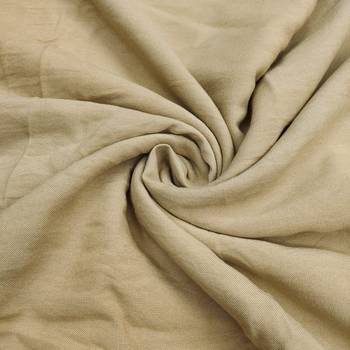 women's beige unstitched pure banarasi cotton dress material with woven dupatta 3