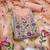 women's light peach unstitched banarasi cotton dress material with woven dupatta
