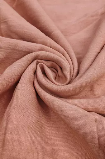 women's light peach unstitched banarasi cotton dress material with woven dupatta
