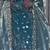 Sky blue heavy crushi silk party wear embroidery suit set