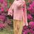 Pink heavy mal cotton party wear embroidery farshi salwar suit set