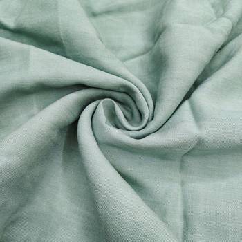 women's sea green unstitched pure banarasi cotton dress material & woven dupatta 3