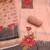 women's peach unstitched pure banarasi cotton dress material with woven dupatta