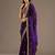 Bewitching purple tissue silk zari and sequins embroidered indian latest design bollywood saree