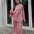 Pink mal chanderi cotton party wear embroidery suit set