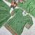 Green chinon silk party wear embroidery sharara suit set