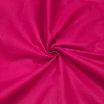 women's magenta unstitched jam cotton dress material with bandhani printed dupatta 3