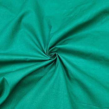 women's green unstitched jam cotton dress material with bandhani printed dupatta 3