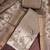 women's grey unstitched pure cotton linen simmer dress material & printed dupatta