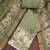 women's olive green unstitched cotton simmer dress material & printed dupatta