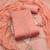 women's peach unstitched jam cotton dress material with embroidered dupatta