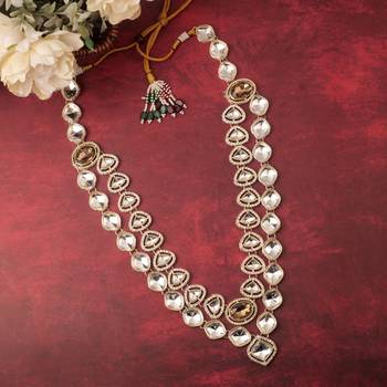 Gold kundan necklace for men – grand wedding jewellery 2