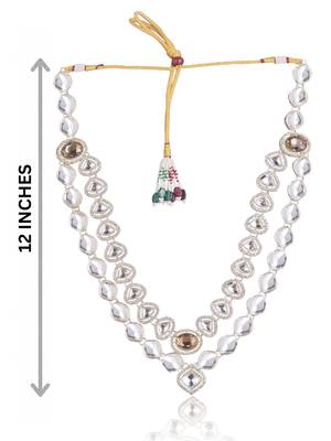 Gold kundan necklace for men – grand wedding jewellery 4