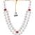 Maroon kundan groom necklace – classic sherwani accessory