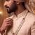 Maroon kundan groom necklace – classic sherwani accessory