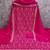 women's magenta unstitched vichitra silk dress material with embroidered dupatta