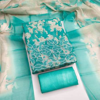 women's multi unstitched lilan cotton dress material with printe dupatta 1