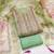 women's light green unstitched modal jacquard dress material & emblished dupatta