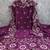 women's purple unstitched vichitra silk dress material with embroidered dupatta