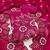 women's magenta unstitched vichitra silk dress material with embroidered dupatta