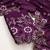 women's purple unstitched vichitra silk dress material with embroidered dupatta