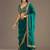 Fetching rama green tissue silk zari and sequins embroidered indian latest design ethnic saree