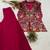 rani pink color embroidery and sequins work georgette salwar suit