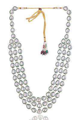 Green kundan sherwani necklace – elegant groom wedding jewellery 3