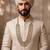 Green kundan sherwani necklace – elegant groom wedding jewellery