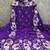 women's purple unstitched vichitra silk dress material with embroidered dupatta
