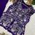 puple color embroidery and sequins work georgette salwar suit