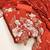 women's rust unstitched vichitra silk dress material with embroidered dupatta