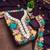 women's voilet unstitched roman silk dress material with embroidered dupatta