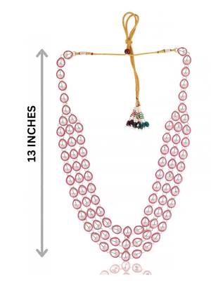 Rani kundan necklace for men – festive groom jewellery 4