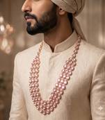 Rani kundan necklace for men – festive groom jewellery