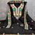 women's black unstitched roman silk dress material with embroidered dupatta