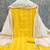 women's yellow unstitched cotton jacquard dress material with woven dupatta