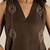 Brown hand embroidered dress