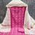 women's pink unstitched cotton jacquard dress material with woven dupatta