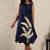 Blue chanderi embroidered dress