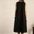 Black hand embroidered dress